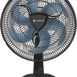 Ventilador Cadence Eros Turbo, 110V Preto e Azul, VTR409
