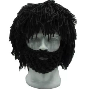 Gorro Crochê Masculino Touca Engraçada Mendigo Cabeludo