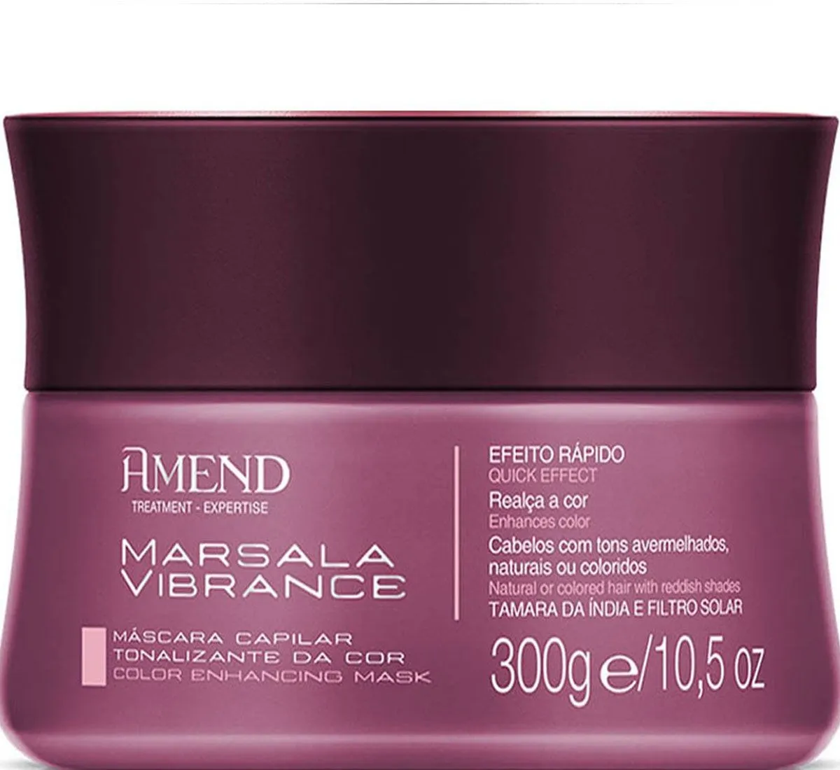 Máscara Matizadora Marsala Vibrance - Amend 300g - Imagem 3