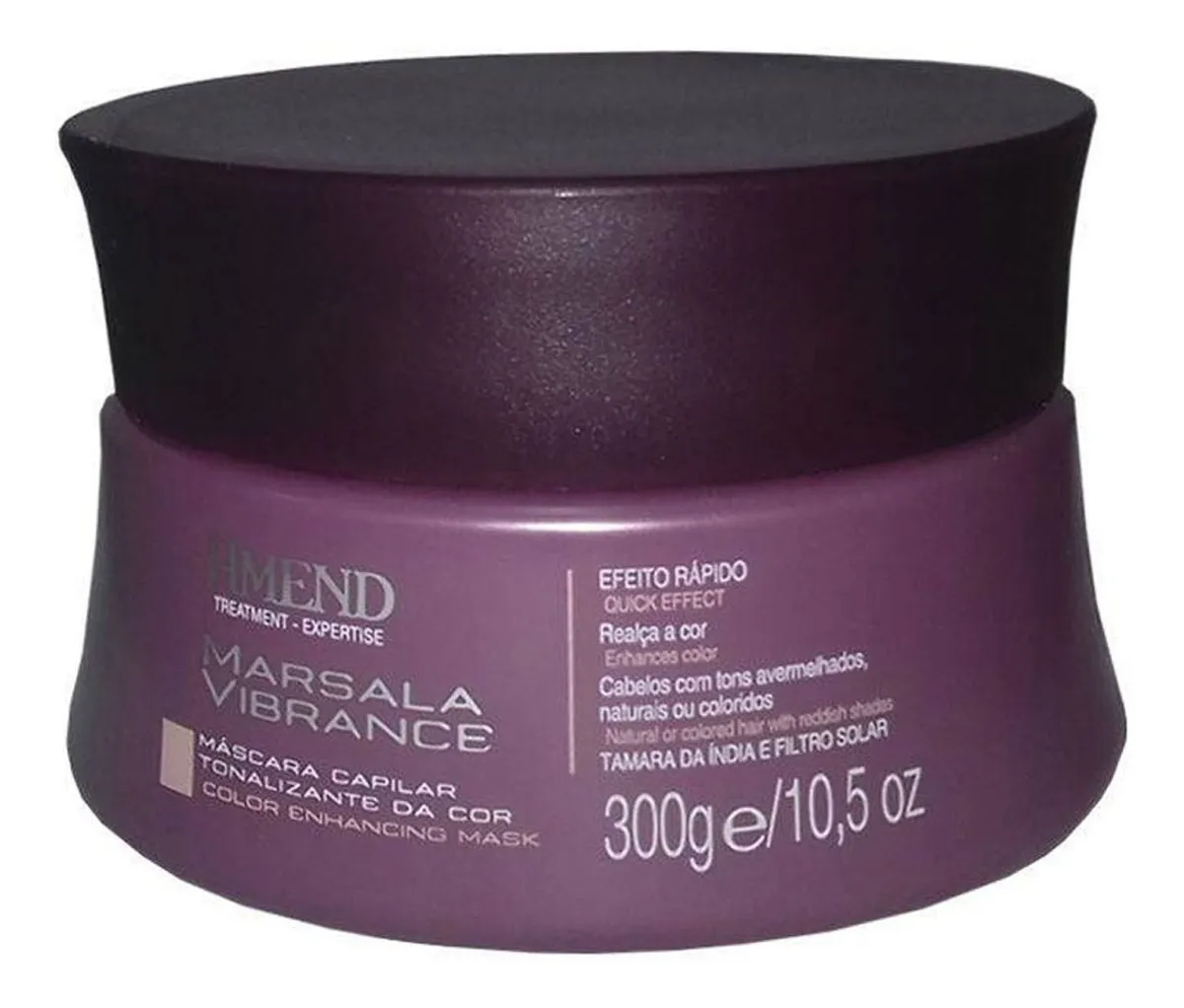 Máscara Matizadora Marsala Vibrance - Amend 300g - Imagem 5