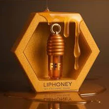 LIPHONEY Gloss Labial Hidratação Prolongada na fragrancia e sabor de Mel - Chaveiro Gramour e Elegancia